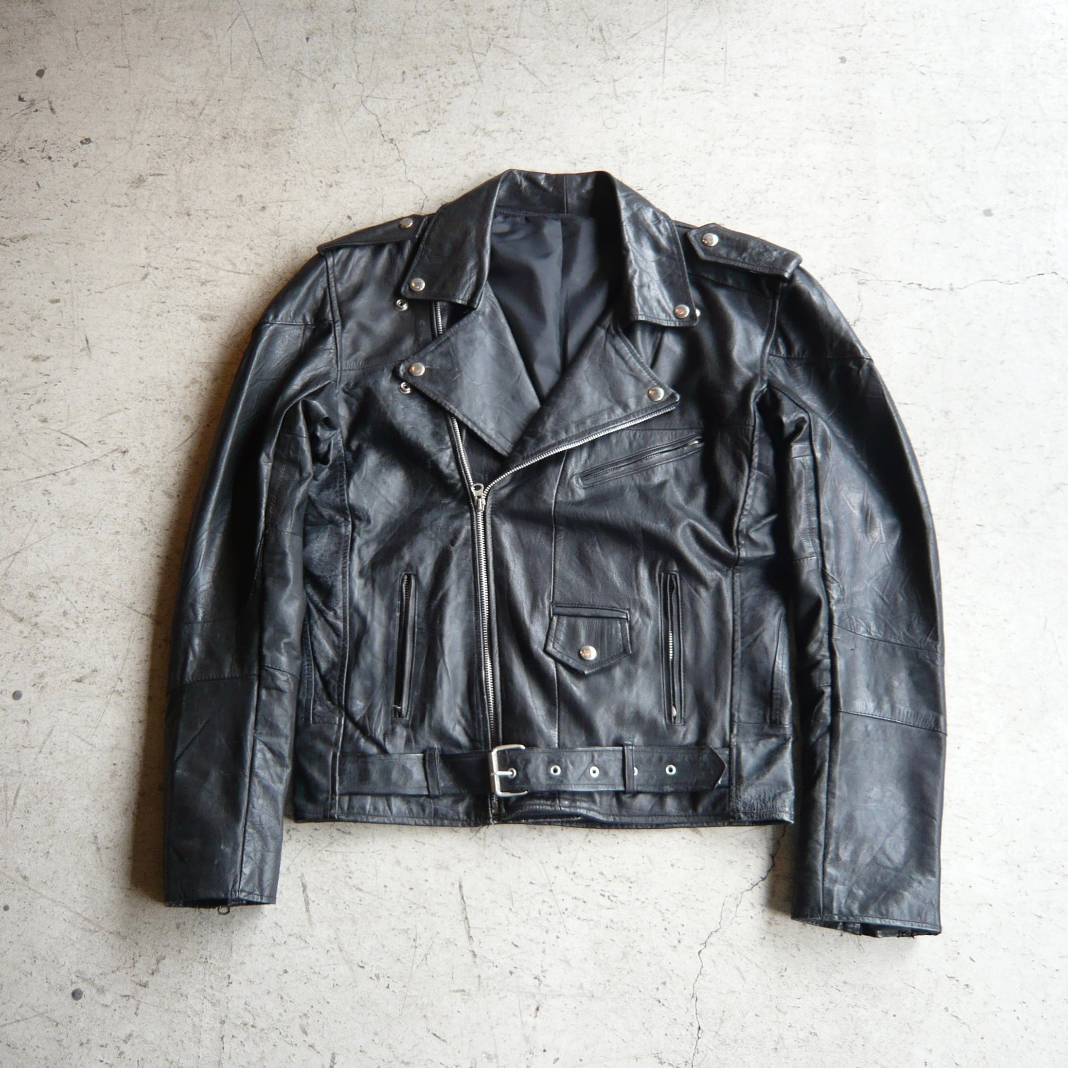 80〜90年代 FIRST アメリカン ダブルライダースジャケット レザー