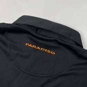 Paradiso GOLF パラディーゾ ゴルフ 半袖 ドライ ポロシャツ サイズ LL /ブラック×オレンジ/メンズ