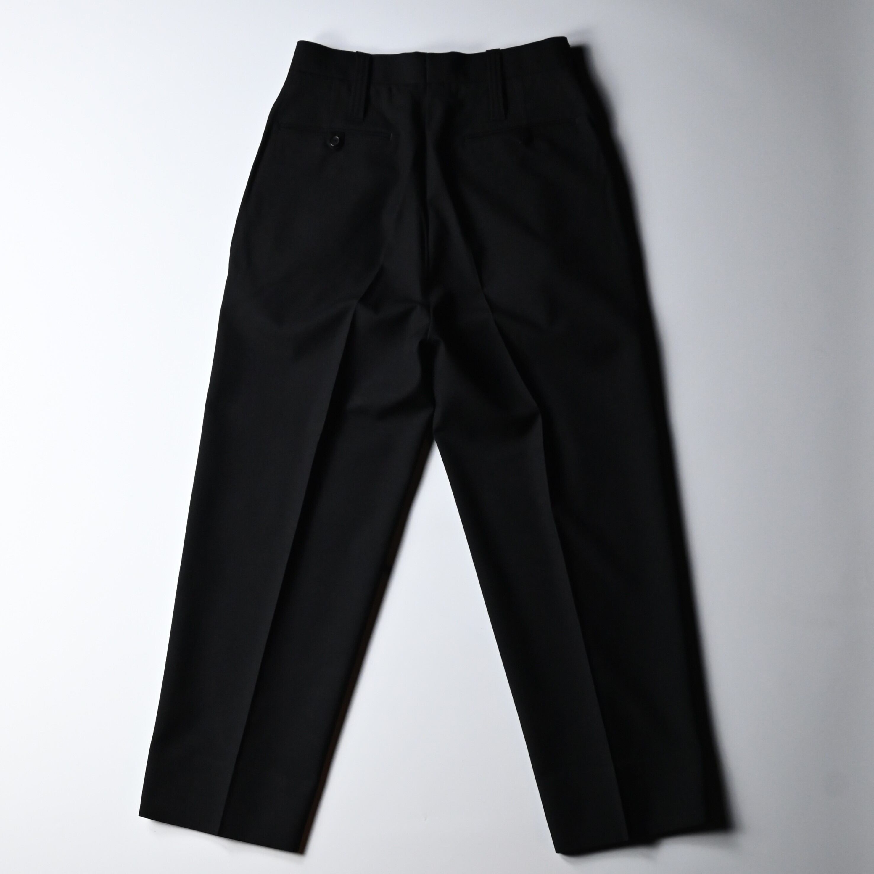 INTERIM / MILITARY WOOL SERGE 1-TUCK FRENCH ARMY WIDE TAPERED