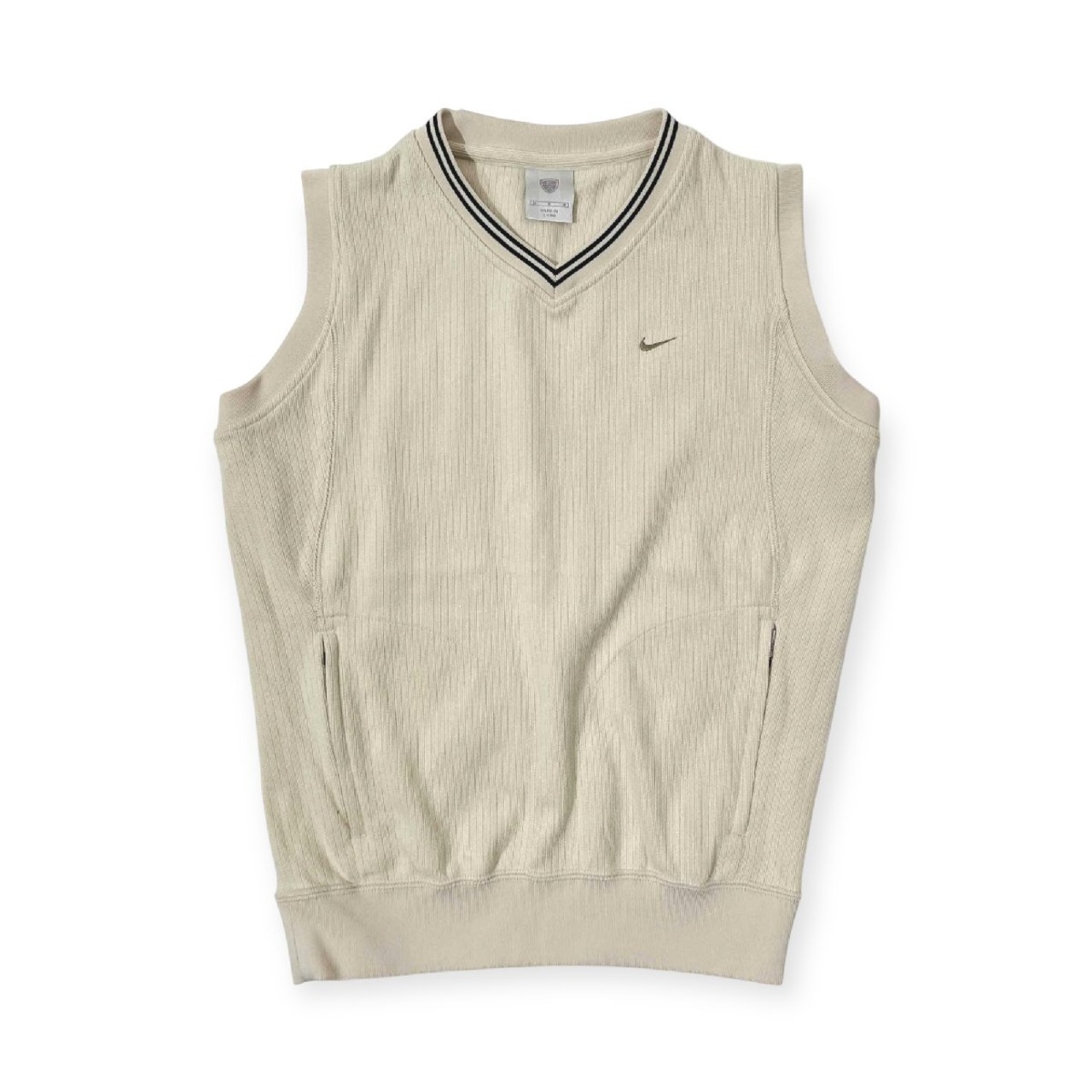 NIKE GOLF ナイキゴルフ ニット風 ベスト サイズ M /アイボリー系/レディース/スポーツ