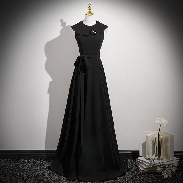 ビックカラーノースリーブドレス　D1715