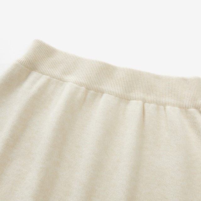 fleece-lined fringe narrow skirt　J00434