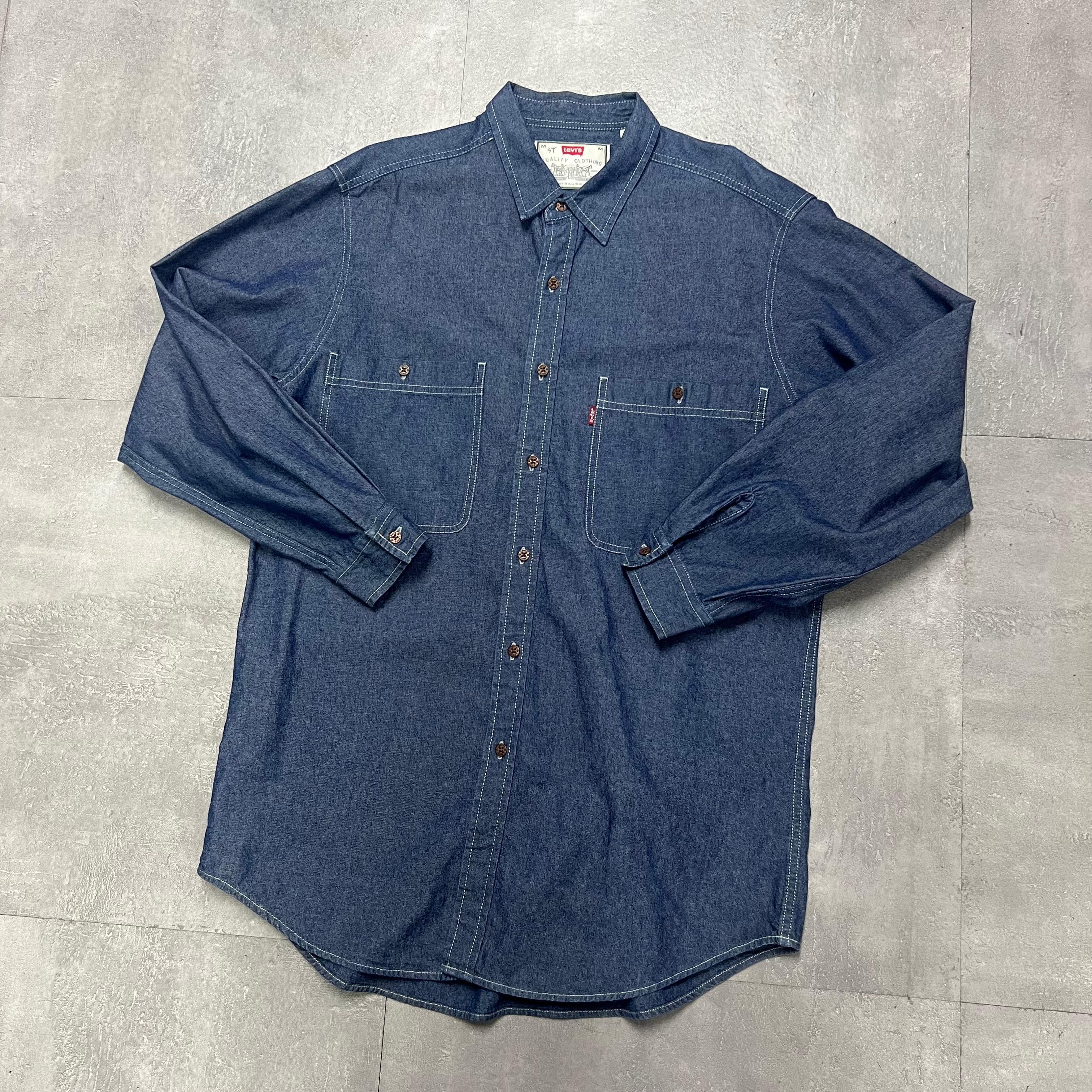 Lee リー ロングL チンストラップ デニムカバーオール 濃紺 40インチ