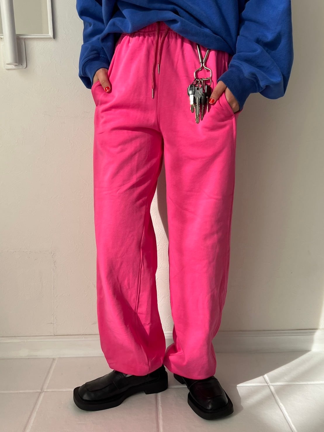 ベルトループ付きカラースウェットパンツ_LN01900 | lanan(ラナン)