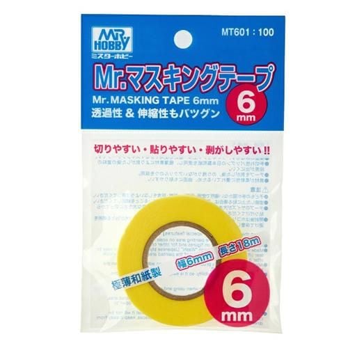 テープ・マスキングテープ K MT601 Mr.マスキングテープ 6mm | もけいのどらねこ堂 （模型のどら