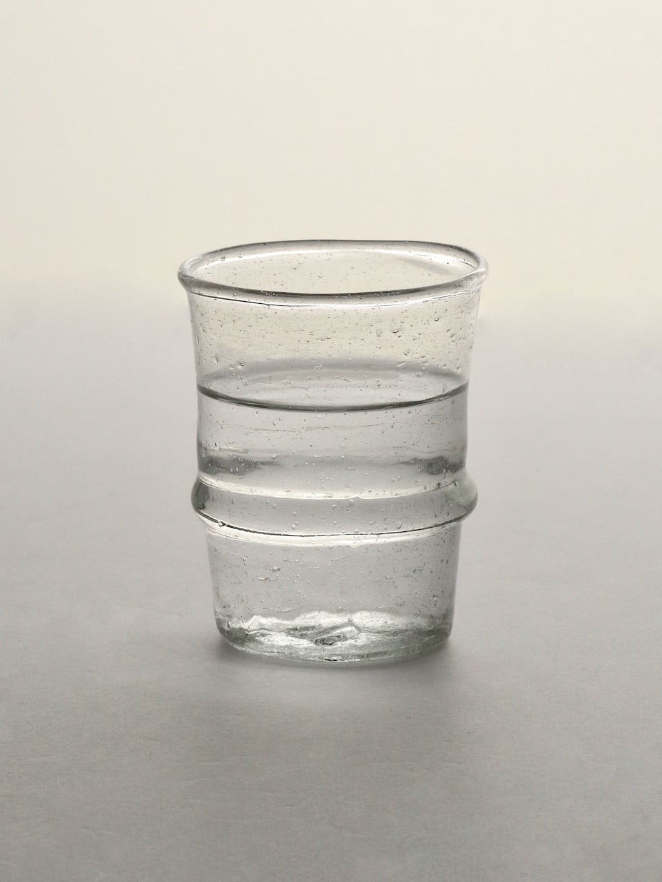 インド製 手吹きグラス ベルト ショート(クリア)|Indian Handblown Glass Belt Short Clear