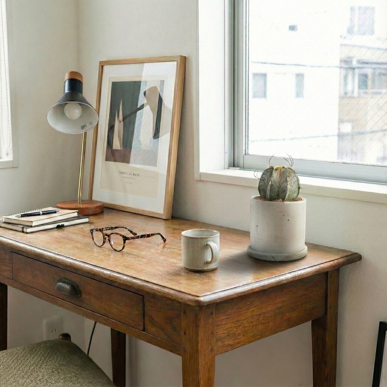 アストロフィツム・カプリコーン｜山羊の角のような湾曲した長い棘が美しい【手作りモルタル鉢仕立て】