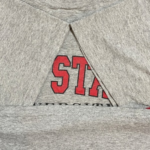 【Cotton Exchange】90s USA製 カレッジロゴ プリント Tシャツ オハイオ州立大学 OHIO STATE UNIVERSITY 半袖 X-LARGE ビッグシルエット us古着