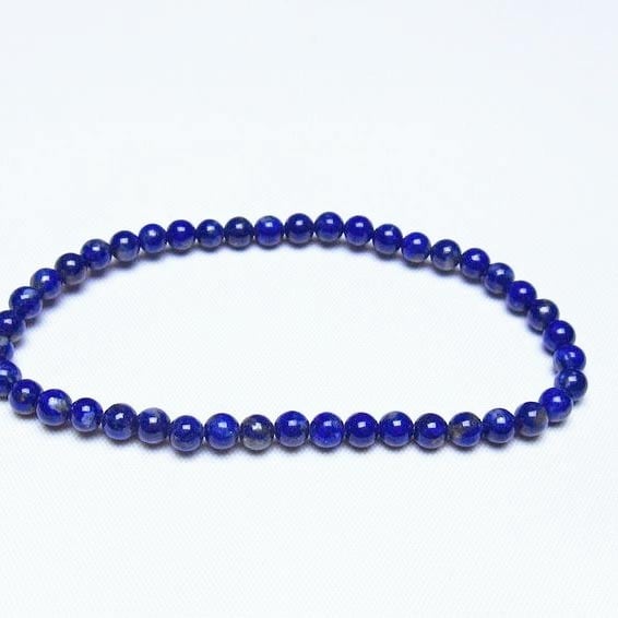 ラピスラズリ ブレスレット 4mm 一点物 メール便可 [M便 1/10] 111-48354