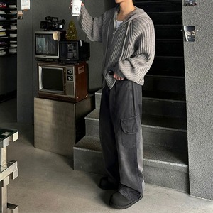 ルーズフィットニットパーカ　1253