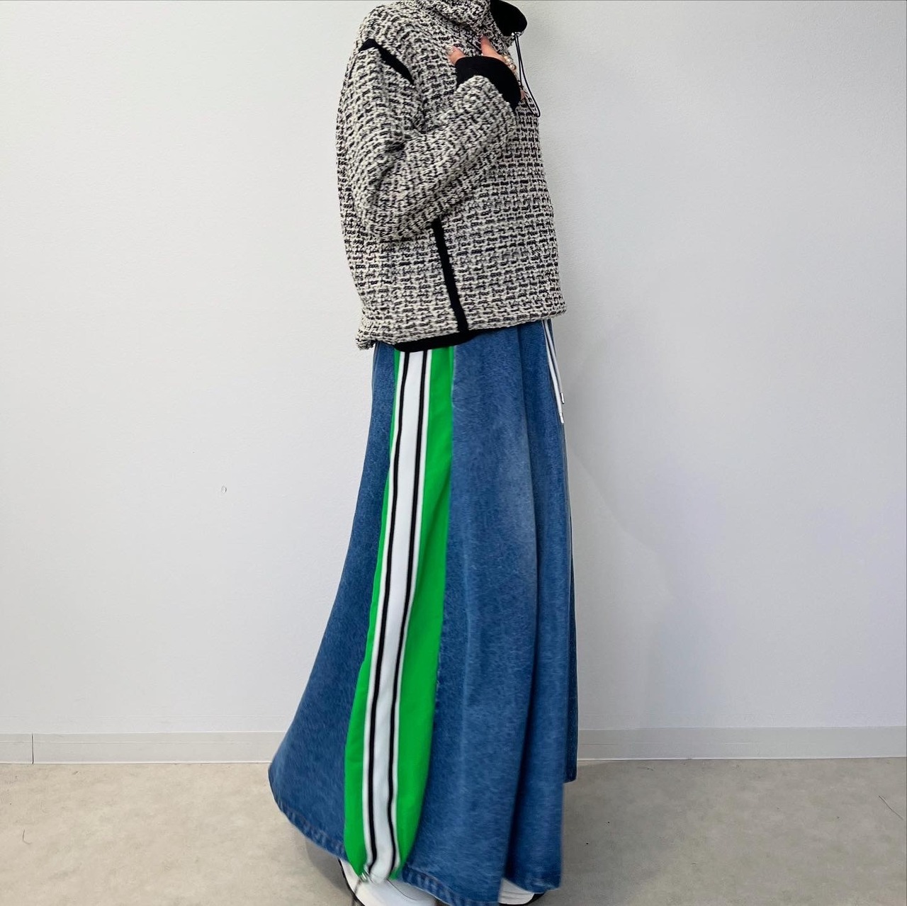 ミカーレミカーレ MICALLEMICALLE ファンシーツイードプルオーバー