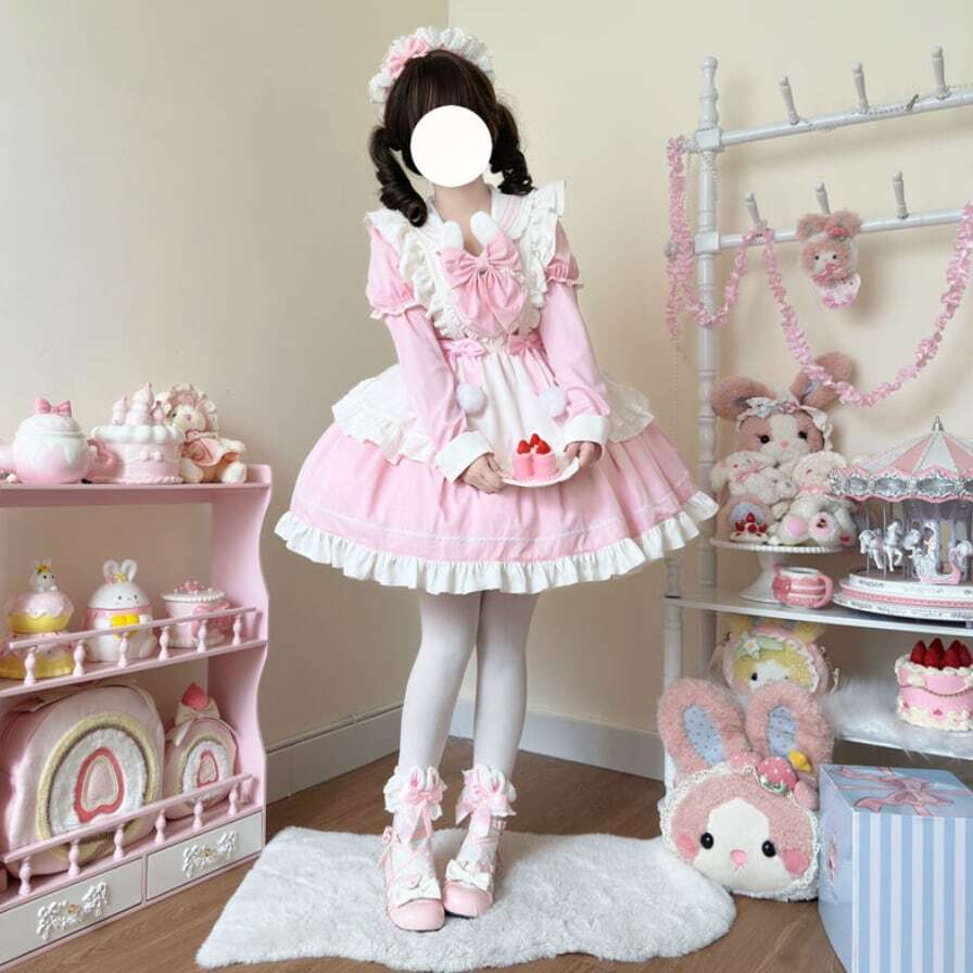 MDDメイド服(ピンクオレンジ 9286ab3603b2c5a2d99475122f895d