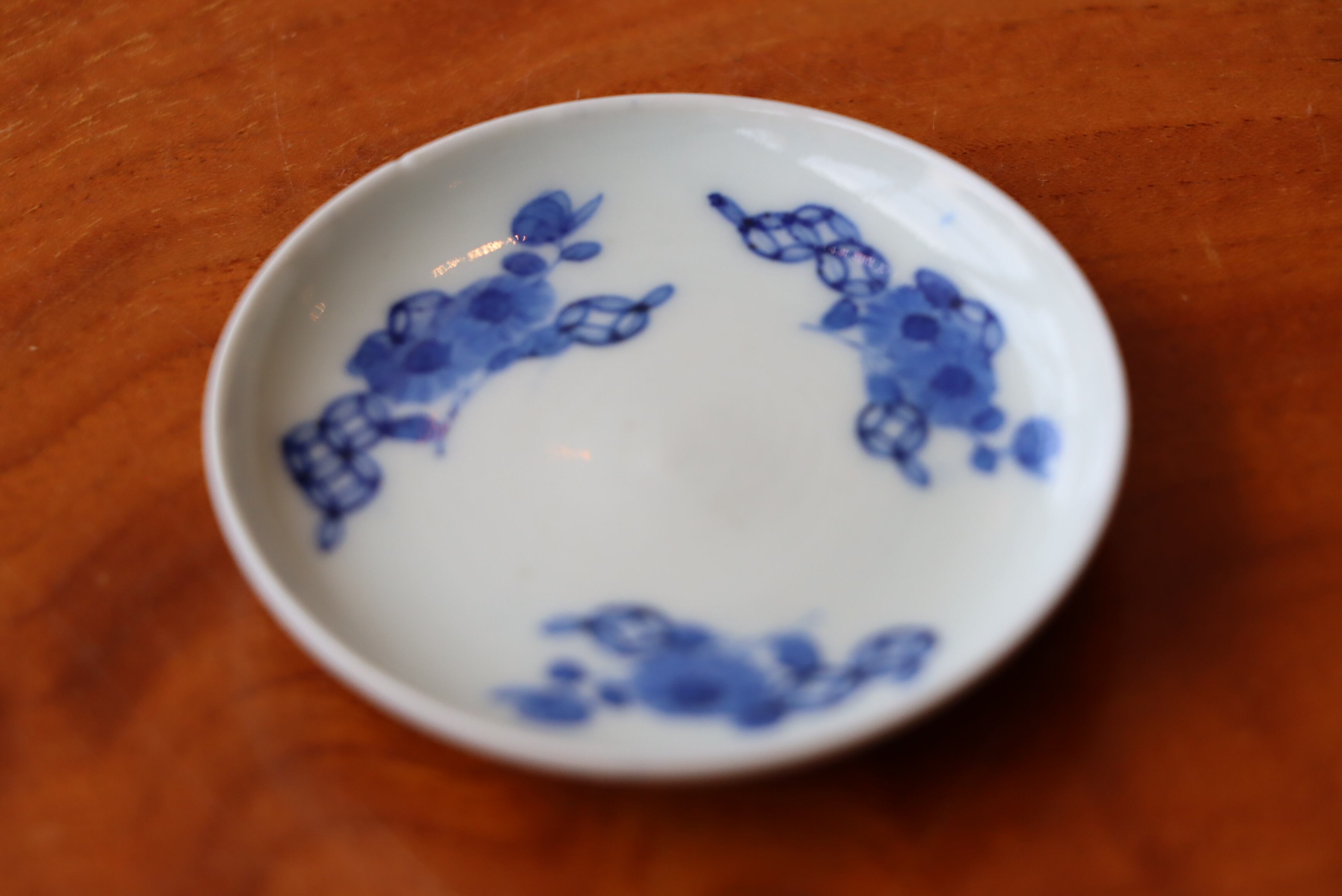 豆皿 古伊万里 染付 七宝花文 | (有)新原美術