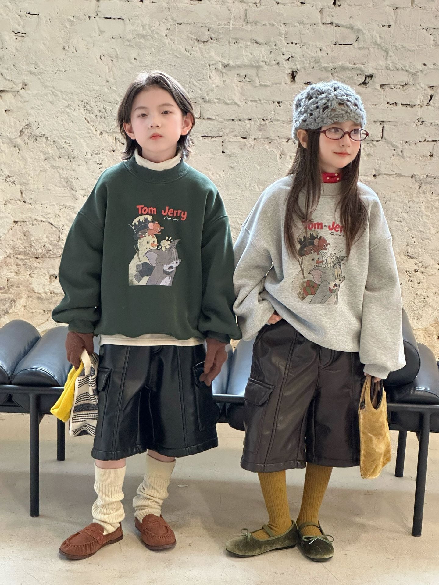 裏起毛イラストトレーナー