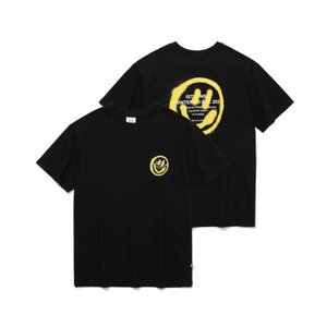 [IST KUNST]  Logo & Smiley T-shirt_Black 正規品  韓国 ブランド 韓国ファッション 韓国代行 Tシャツ