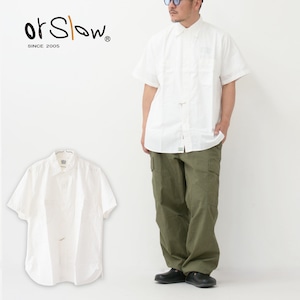 orslow [オアスロウ] SHORT SLEEVE WHITE CHAMBRAY WORK SHIRT [01-V8170-69] ショートスリーブホワイトシャンブレーワークシャツ・ワークシャツ・シャンブレーシャツ・半袖シャツ・MEN'S [2024SS]