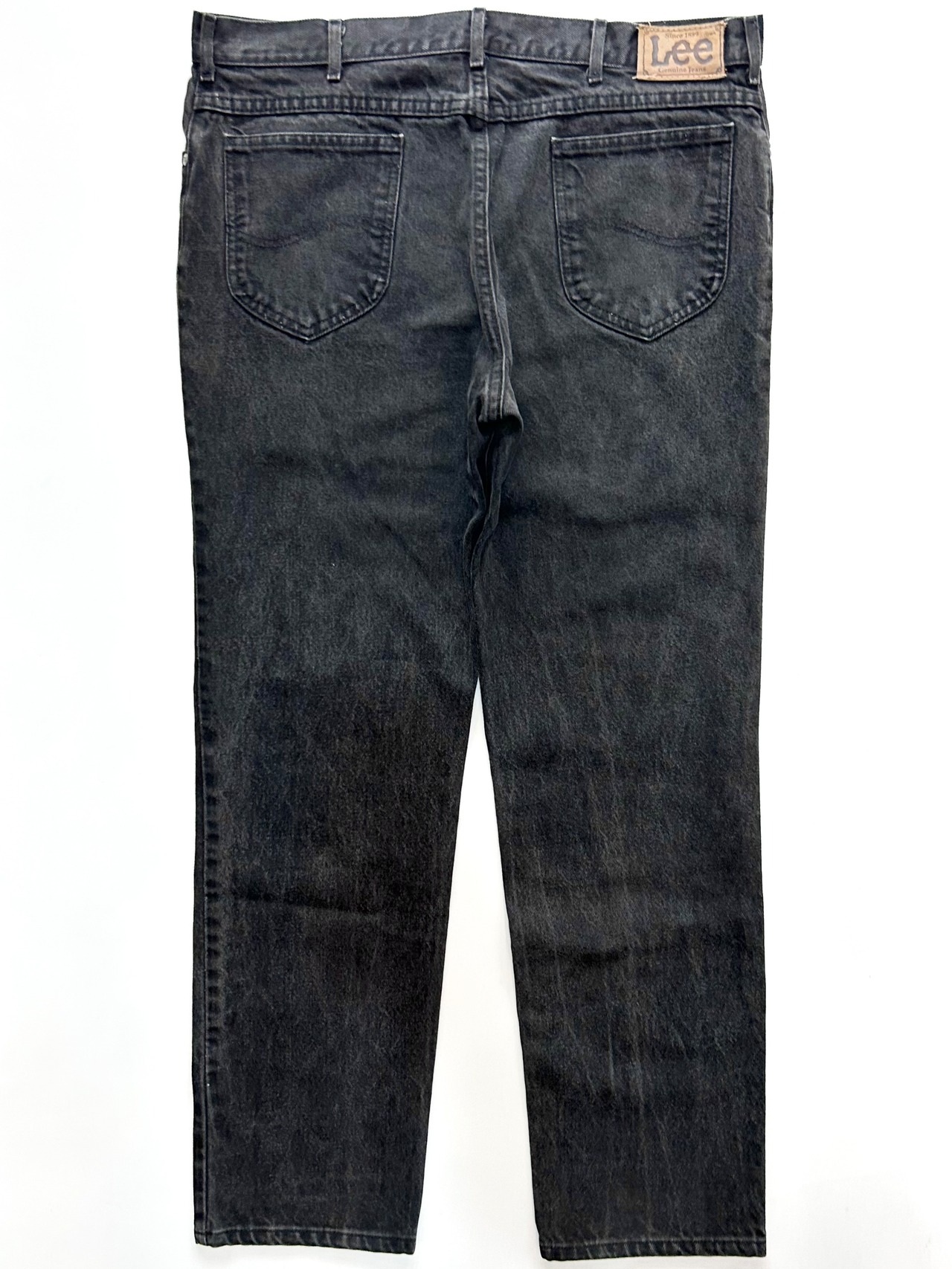90s Lee 200 "BLACK" DENIM PANTS MADE IN USA Size W38L32→W38L31.5