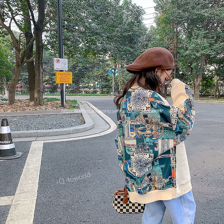 110 160 トップス 切替 ストリートファッション トレーナー 秋冬 韓国版 女の子 韓国子供服 子供服 キッズ Q Toworld キュートワールド 子供服