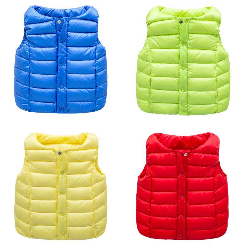 赤ちゃんのベスト冬の服の光と薄い子供たちの厚く暖かいベスト男性3-6-9ヶ月チョッキの赤ちゃんのベスト秋と冬 Duduベイビー5467047
