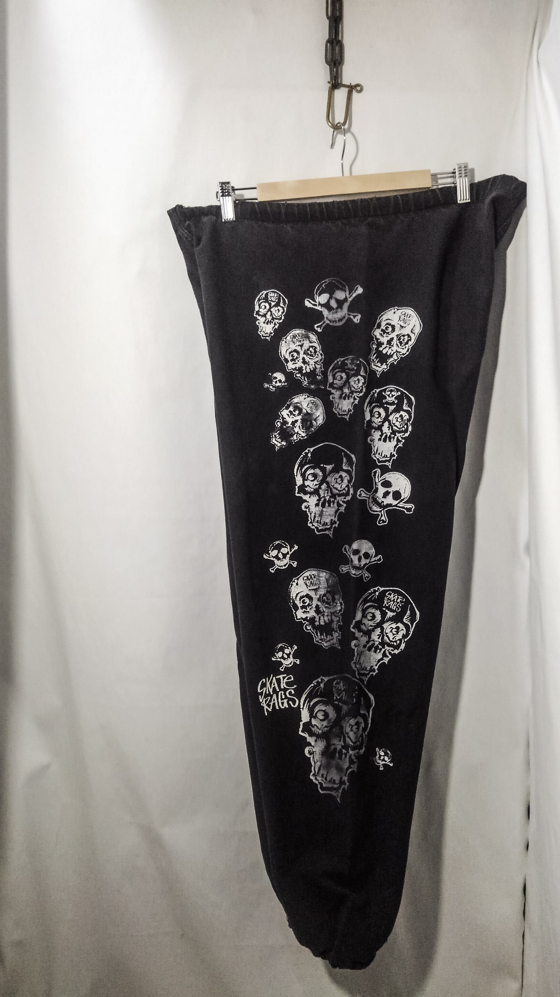 Old skate Skate Rags multi-skull print cotton pants 80s | 塚野製作所