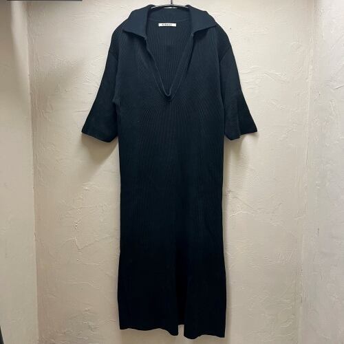 AURALEE オーラリー 21SS FLAT YARN RIBKNIT SKIPPER ONEPIECE  
