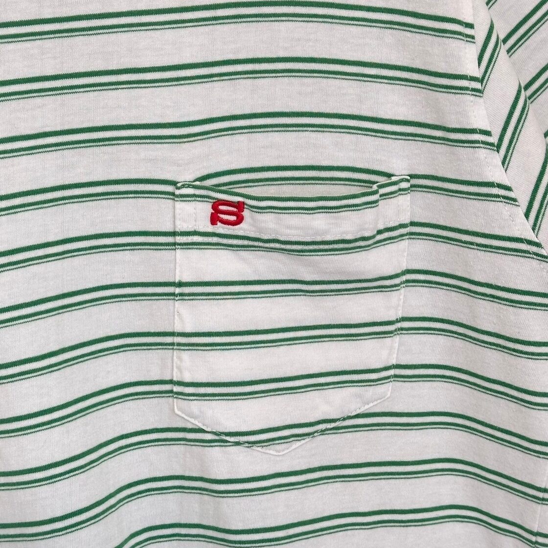 stussy ステューシー Tシャツ 刺繍ロゴ ワンポイントロゴ ボーダー