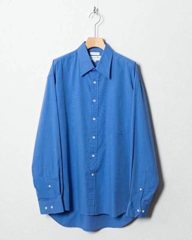 "Christian Dior" cotton dress shirt COLOR:BLUE