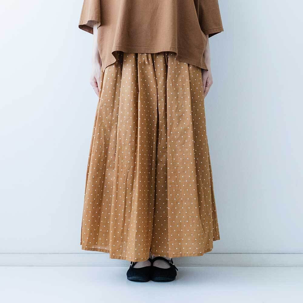 MidiUmi ドット柄ボリュームパンツ