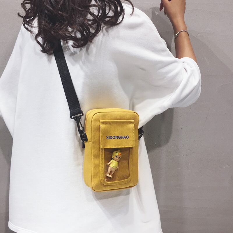 夏の小さなバッグ女性バッグ2020ニューウェーブインエインキャンバスクロスボディバッグファッション野生ショルダー小さな正方形バッグ Tiancai_Wing_Bag0787442