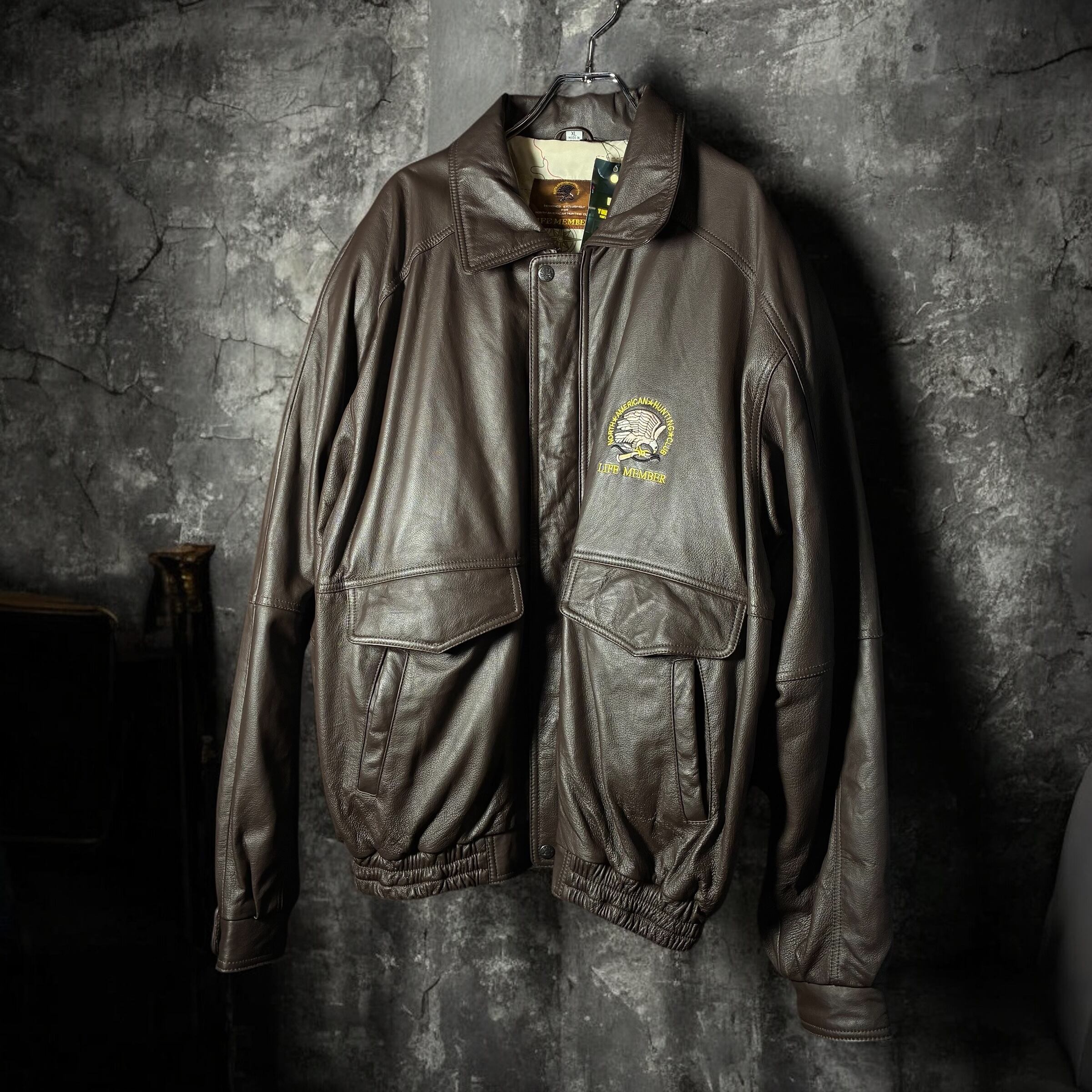 A-2タイプ 本革 レザージャケット / ブラウン / North American