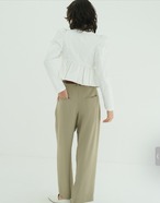 CLANE SHORT PEPLUM RIBBON TOPS