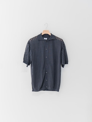 Allege　Line S/S Knit Shirt　GREY　AL24S-KN02