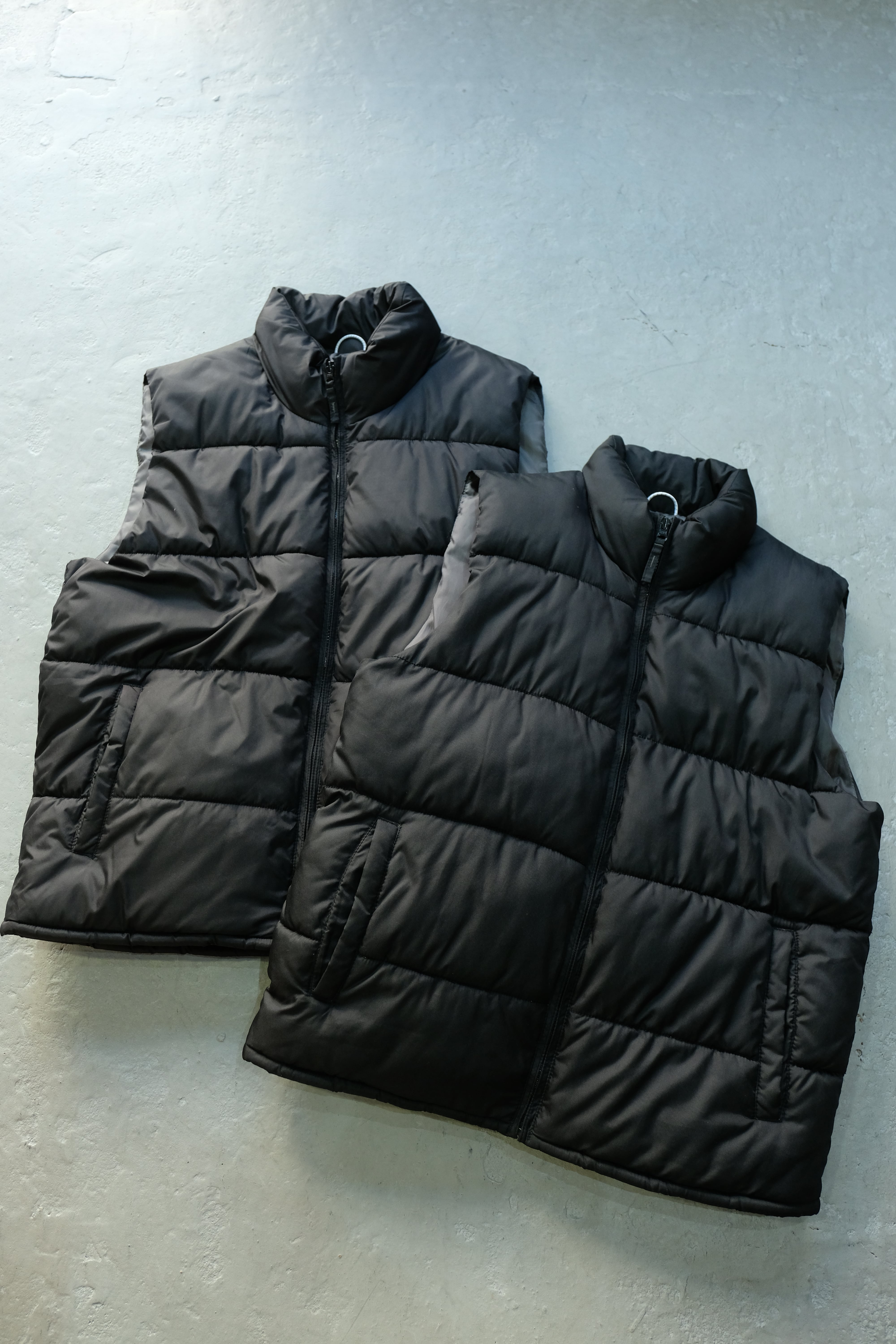 90s OLD STUSSY/Down Jacket/紺タグ/L/ダウンジャケット/刺繍ロゴ