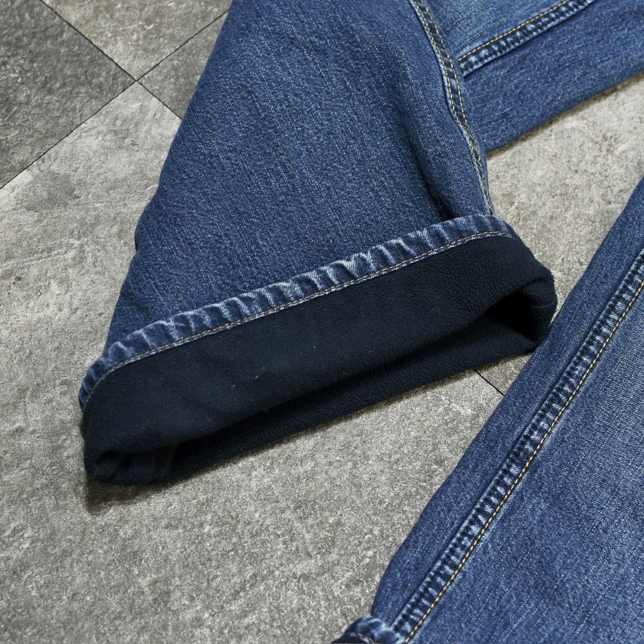 OLD NAVY fleece lining denim painter pants