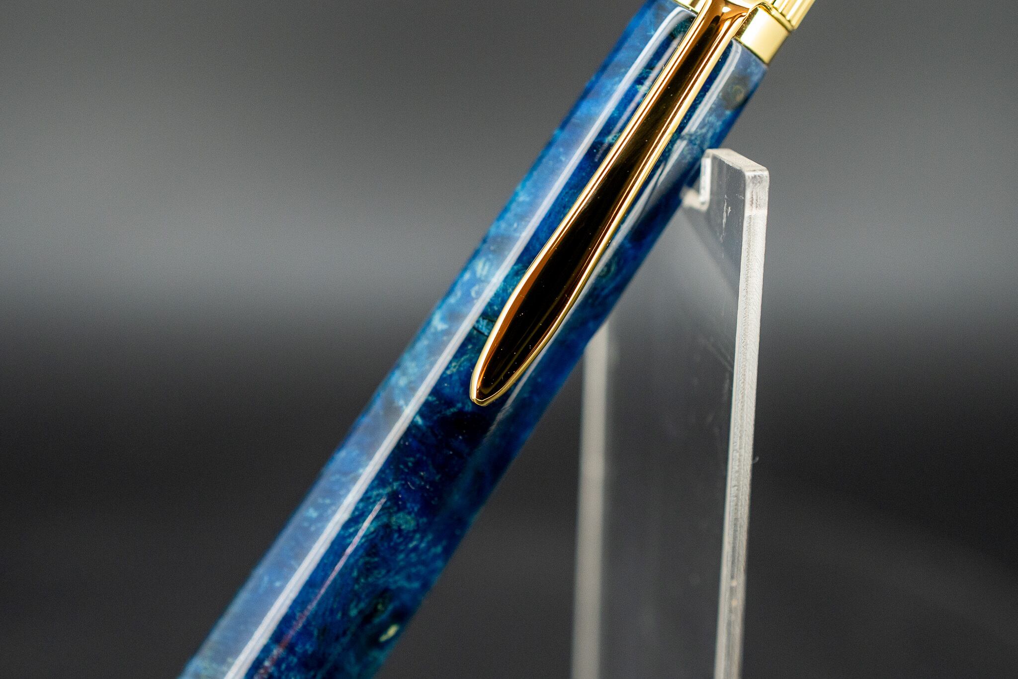 【朱色の銘木】 本花梨瘤 スタビライズドウッド gold BP