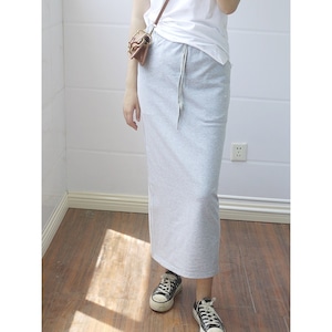 バックスリット リラックスストレートスカート 3color　RA3195