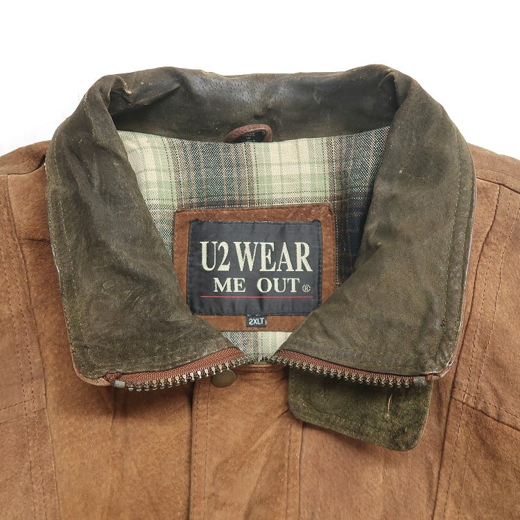 Sold終了】詳細 シングル高襟レザーブルゾン U2 wear me out 