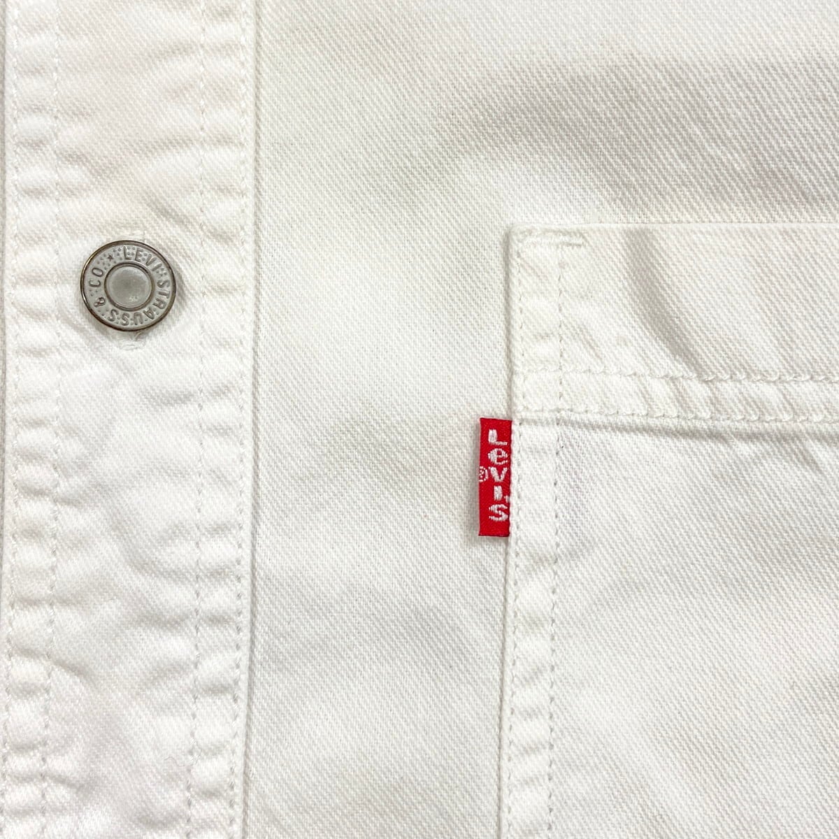 90~00年代 Levi's リーバイス ホワイトデニムシャツ メンズL~XL相当