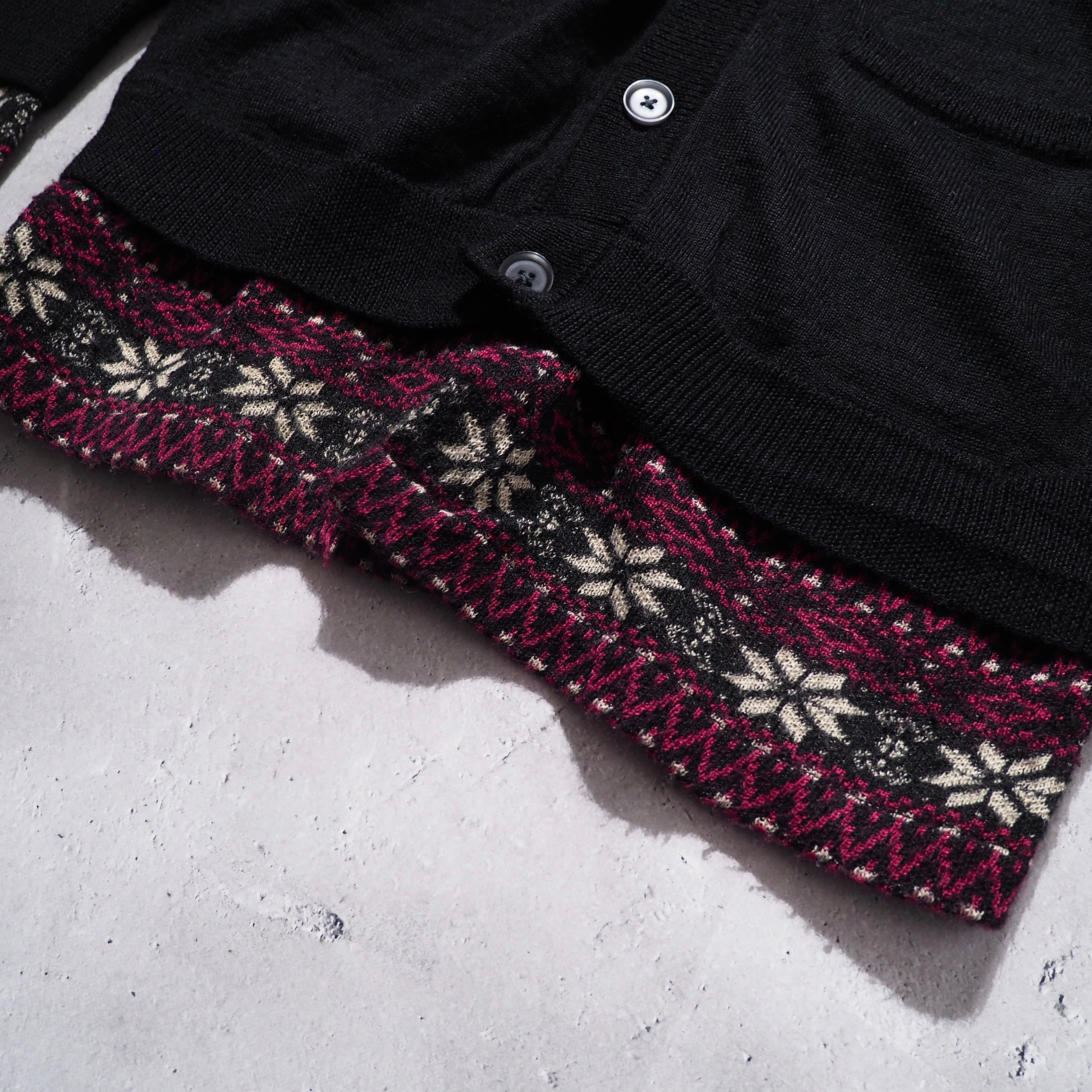 " PPFM - Death or Glory " Nordic pattern Custom knit cardigan