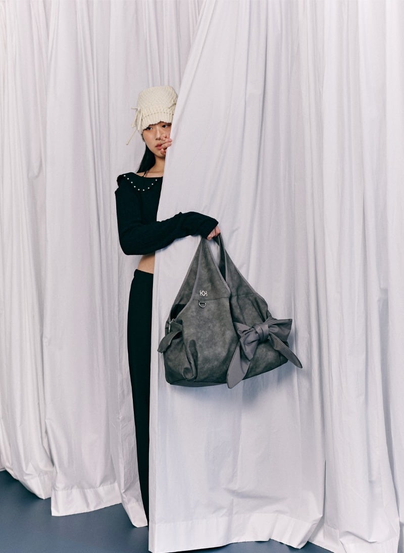 ☆ILLIT ウォンヒ 着用！！【siweol107】Bow Shoulder Bag (Available