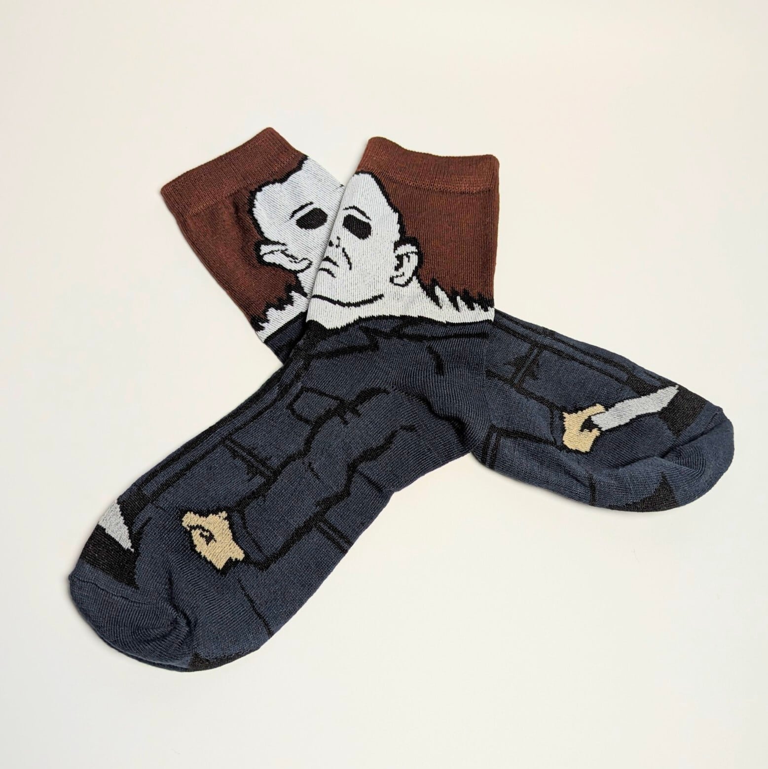【 crew socks / クルーソックス 】【D】『 HORROR MOVIE Character Socks 5P SET 』ホラー映画キャラソックス5足セット 〚アメリカン雑貨 アメトイ〛