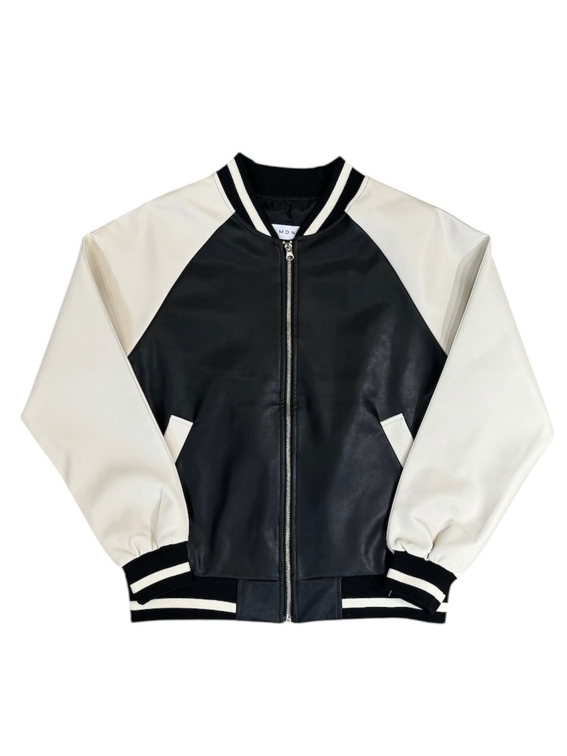 ALUDE SELECT】ivory pu leather jacket (2color) | 【ALUDE】韓国