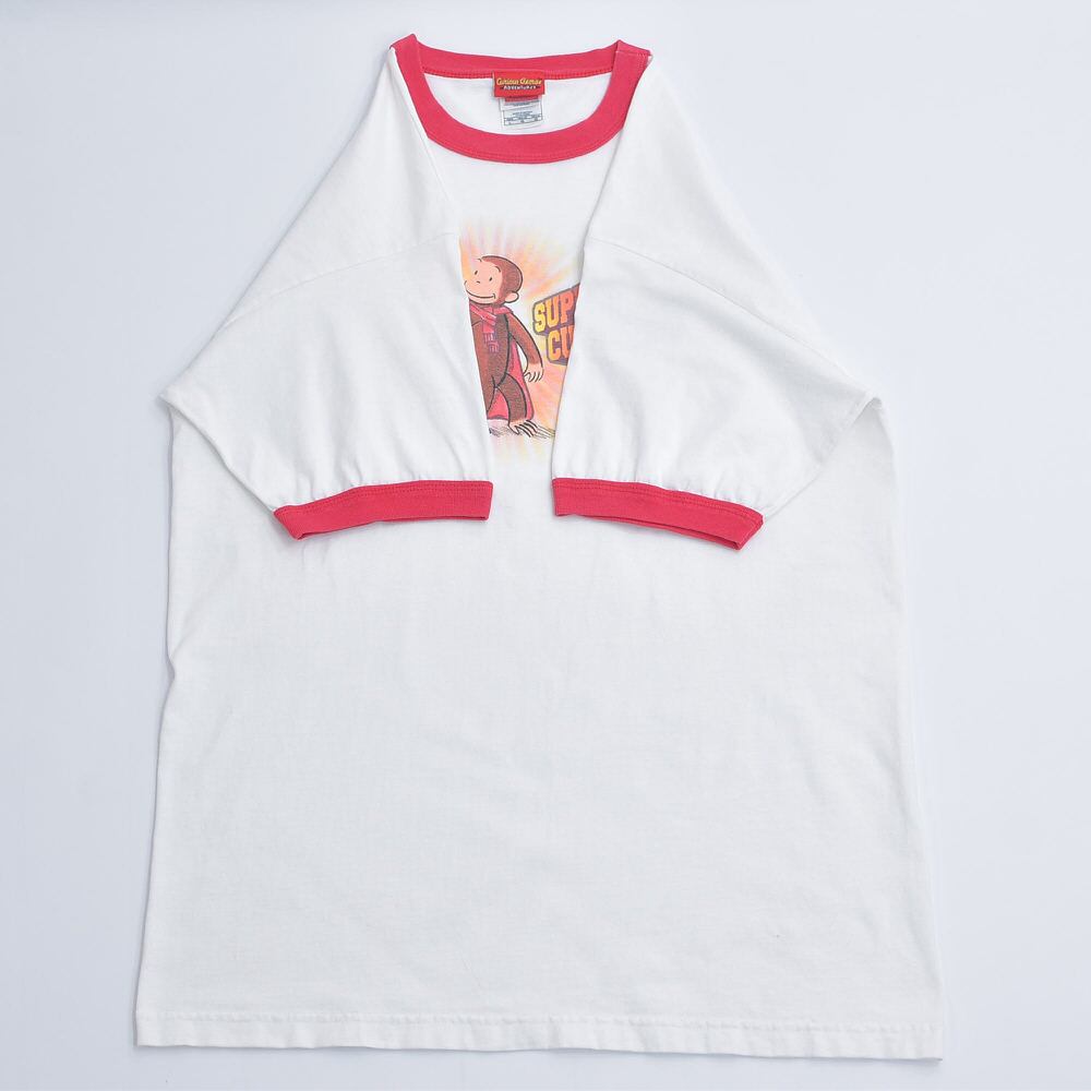 ☆希少 90s☆おさるのジョージ Curious George リンガーTシャツ ☆希少