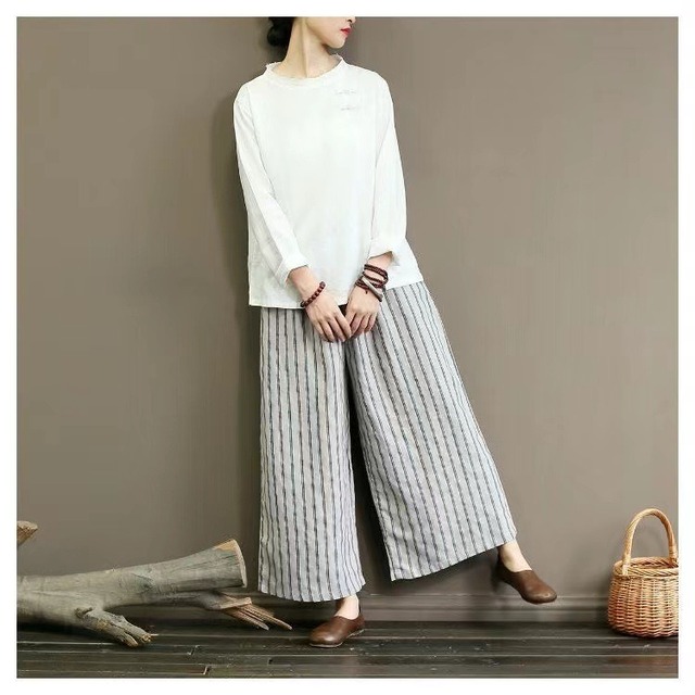 レディース パンツ ボトムス ガウチョパンツ ワイドパンツ ロング マキシ丈 ワイド ウエストリボン ポケット ハイウエスト ウエストゴム 薄手 コットン かわいい 大人可愛い きれいめ シンプル カジュアル おしゃれ こなれ感 ストライプ 春 夏 秋 冬 オールシーズン ママ マタニティ 10代 20代 30代 40代 OL 通勤 学生 学校 通学 お出かけ 女子会 ショッピング 楽ちん 体型カバー 普段使い 着回し モテ 清楚 定番 M L XL 2XL 大きいサイズ ゆったり ゆる ブラック グレー