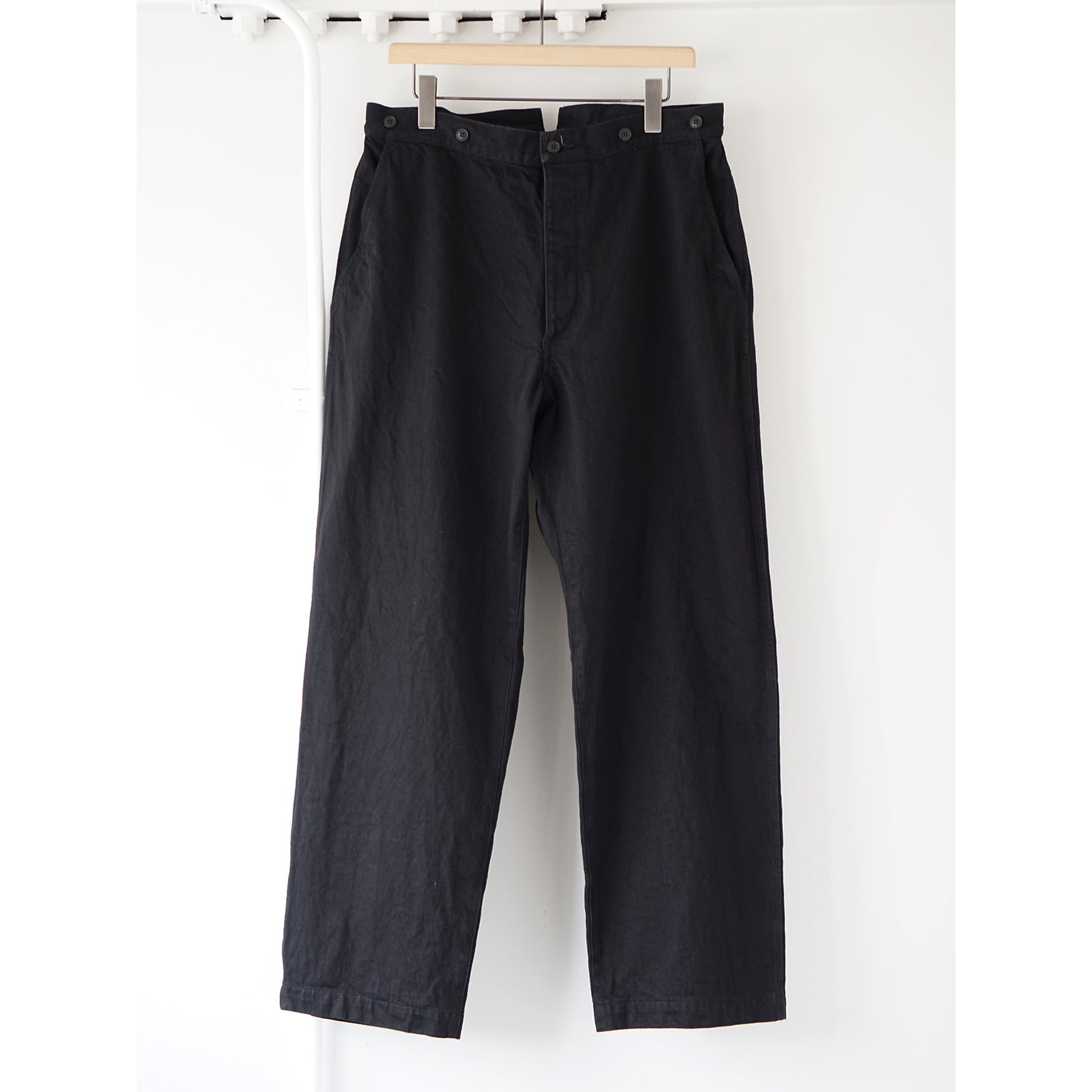 COMOLI 21AW デニムオーバーパンツ ブラック サイズ3 新品 パンツ 