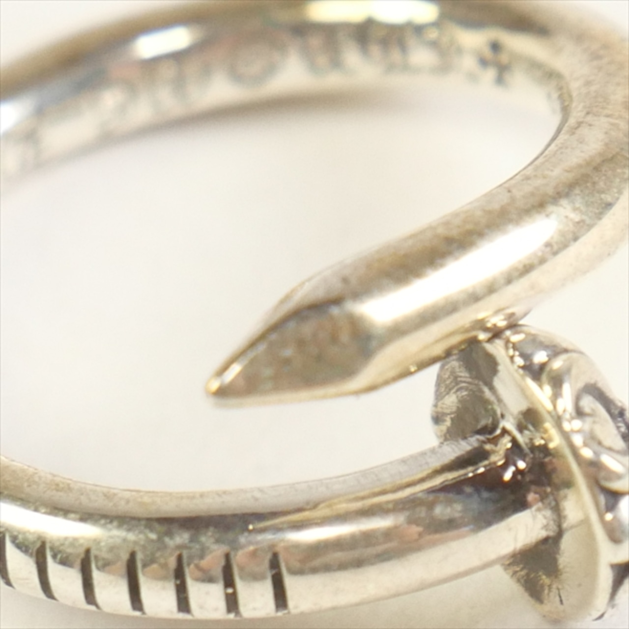 Size【19号】 CHROME HEARTS クロム・ハーツ NAIL RING CRSBL ネイル 