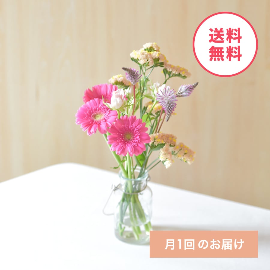 お花の定期便】毎月1回のお届け 880円 | 【お花の定期便】hanacalin
