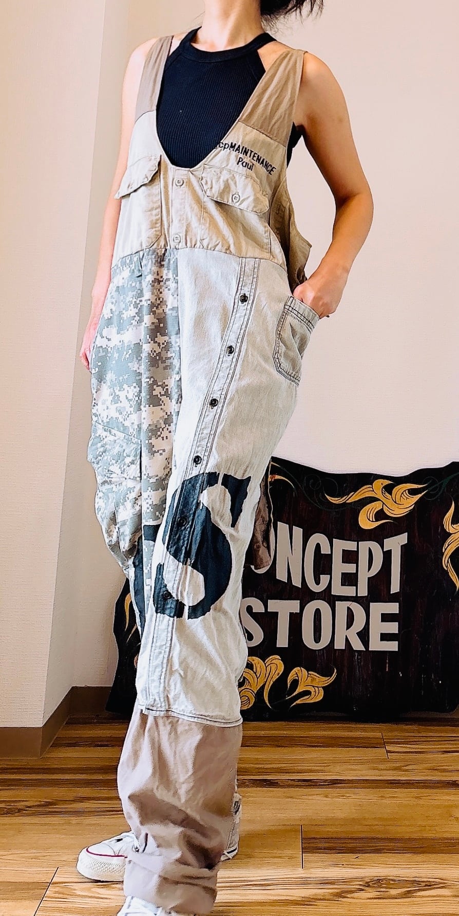 再販!Military Remake Overalls