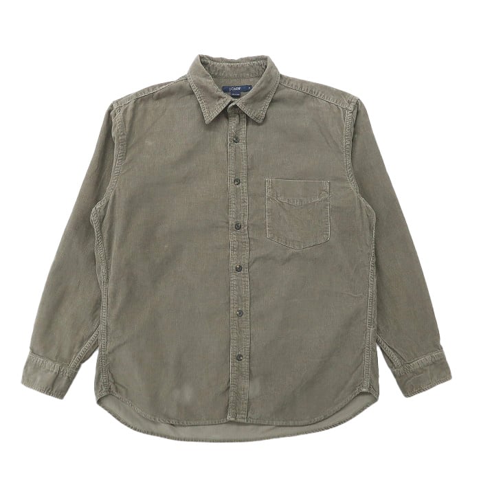 古着 ジェイクルー J.CREW コーデュロイ 長袖シャツ オリーブグリーン