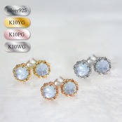 【受注生産】シンデレラアクアマリン ピアス